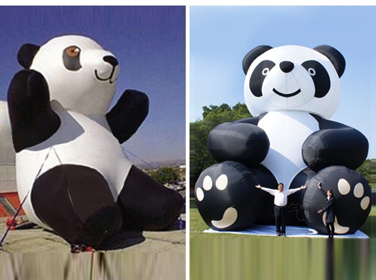 独山充气熊猫展示